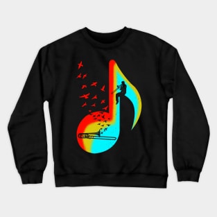 Music Trombone Player Crewneck Sweatshirt